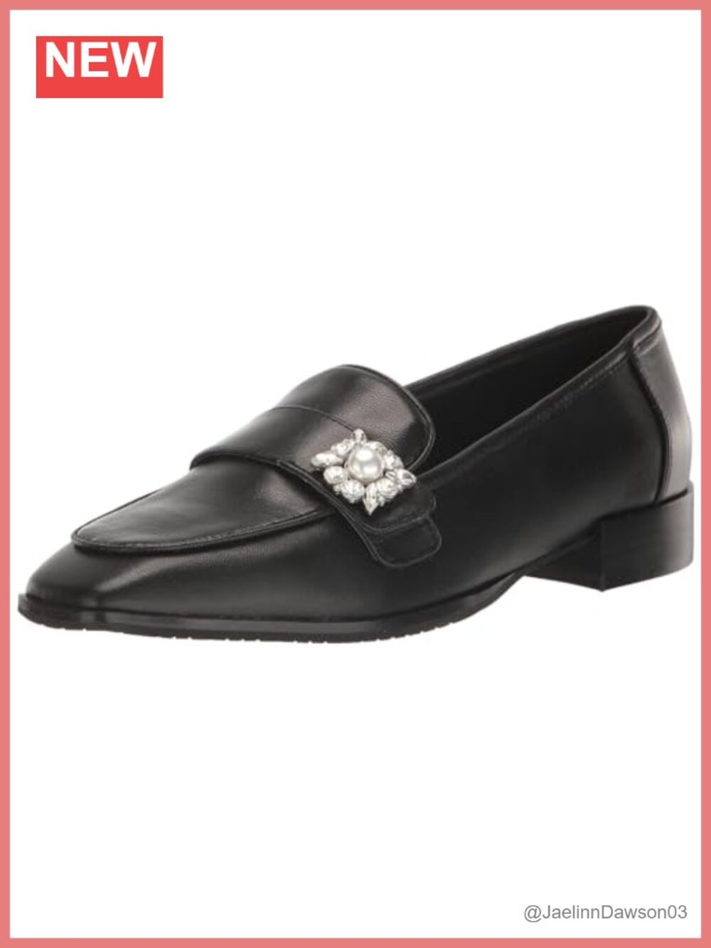 Women's Leather Loafers Slip-On Memory Foam Heel Dress Shoes